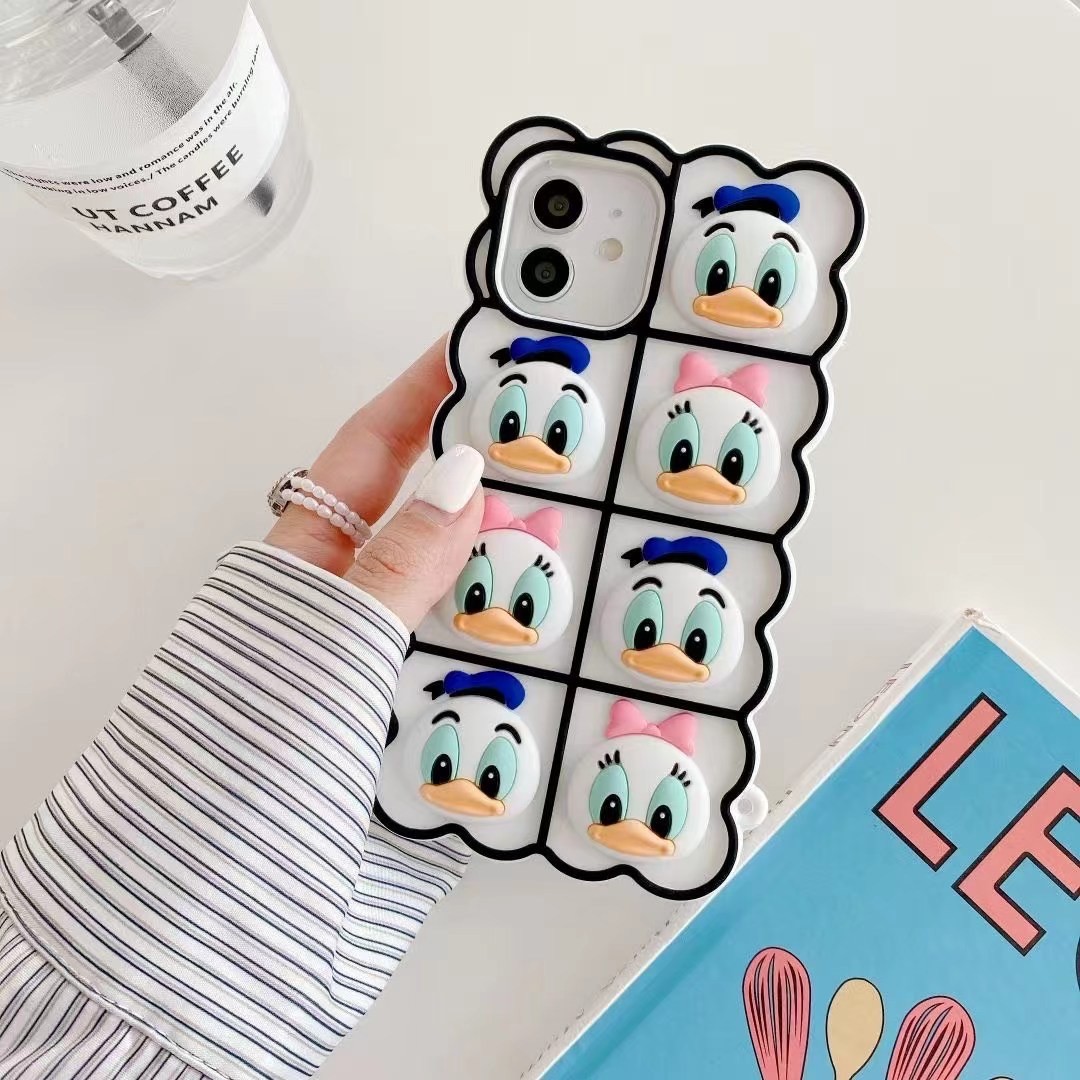 减压泡泡手机壳唐老鸭和黛西硅胶保护套 iPhone系列 手机壳 灭鼠先锋详情图1
