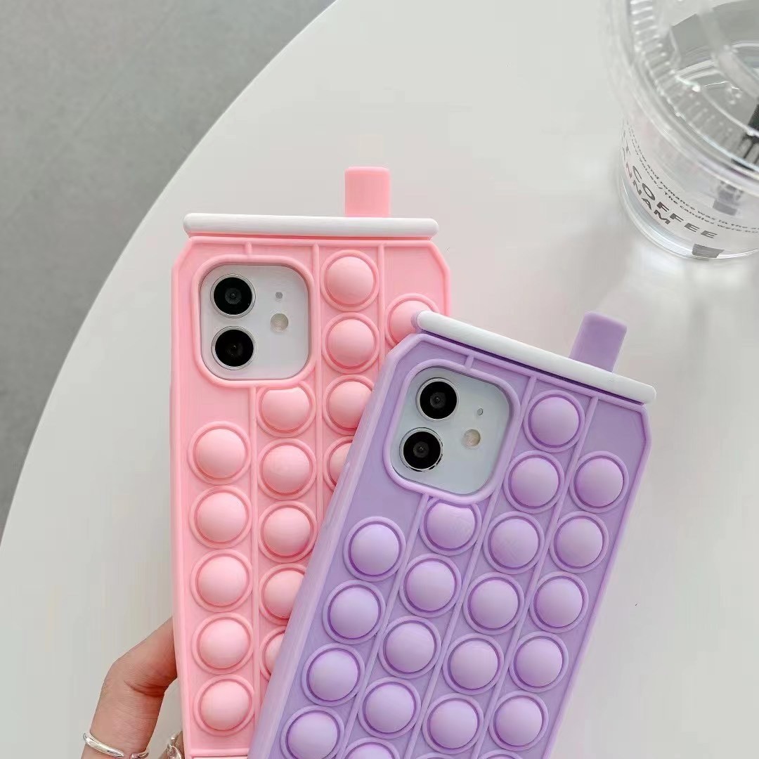 减压泡泡手机壳泡泡饮料杯硅胶保护套 iPhone系列 手机壳 灭鼠先锋详情图4