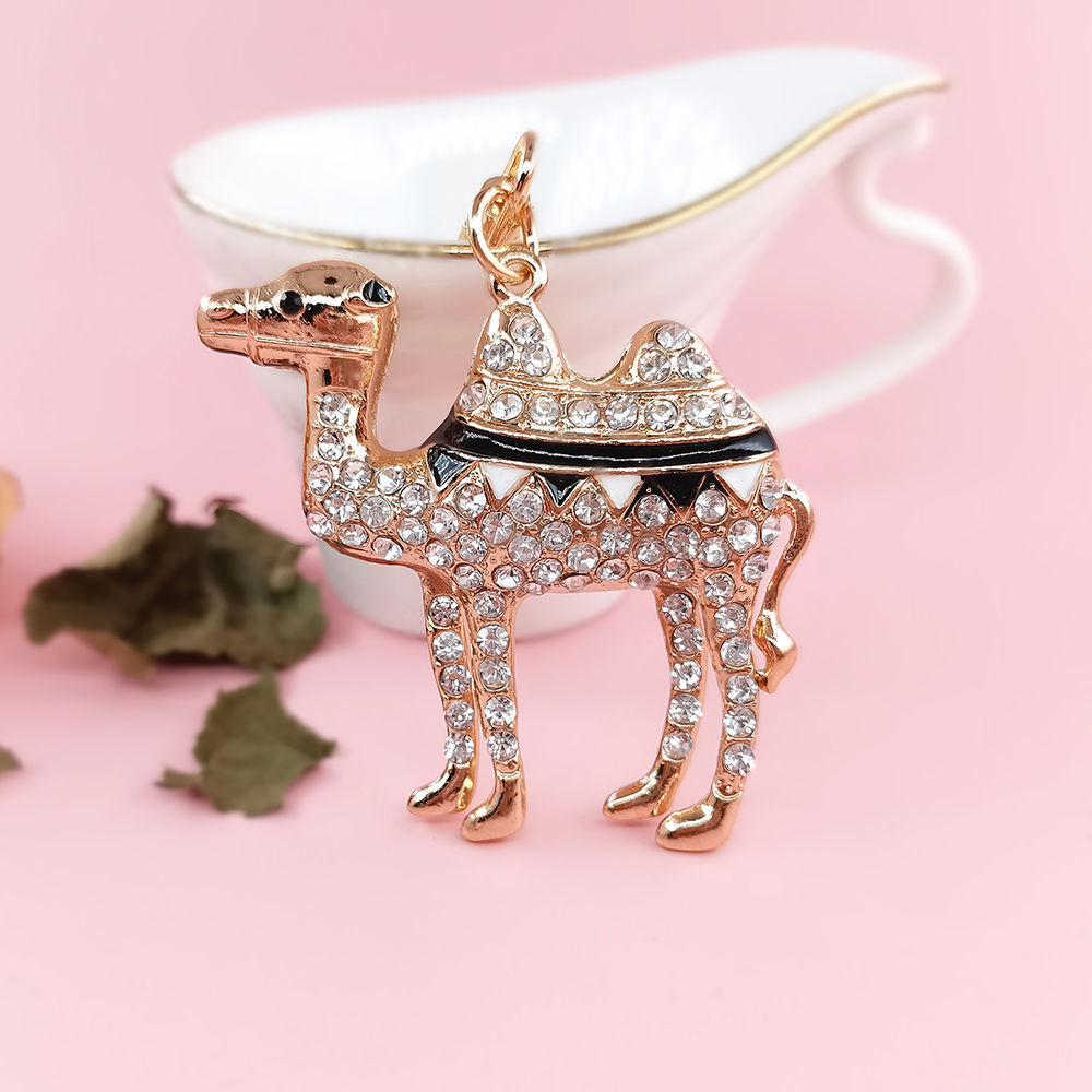 Diamond alloy camel keychain series 4