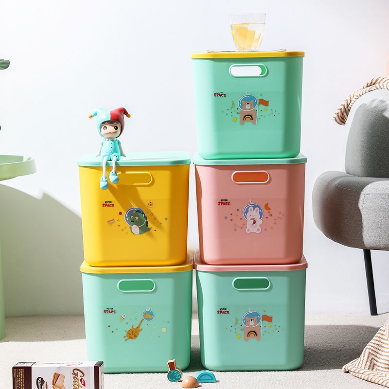 Storage box, desktop sundries, snack organizing box, office covered storage basket, cosmetics storage small box, covered storage box, large size 36*25.5*24 full figure