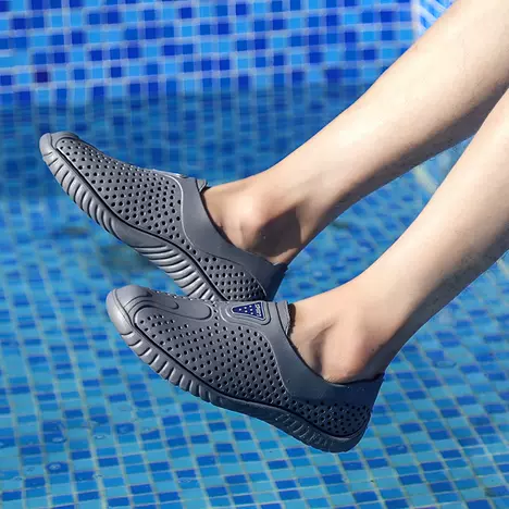 Thick-soled clogs, anti-slip half-toe, summer beach ins trendy women's slippers 90