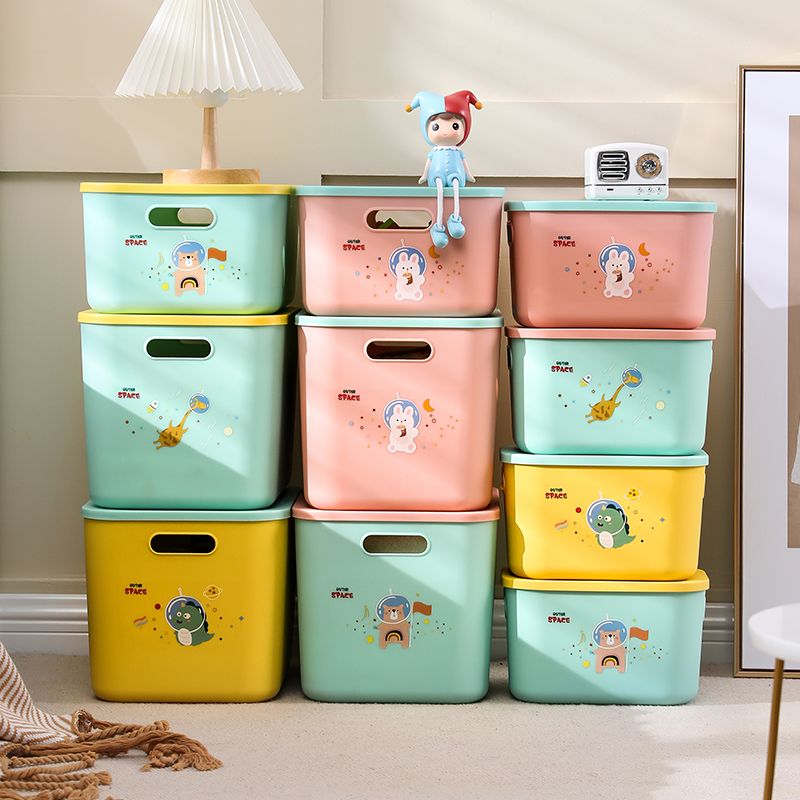 Storage box, desktop sundries, snack organizing box, office covered storage basket, cosmetics storage small box, covered storage box, large size 36*25.5*24 details Picture