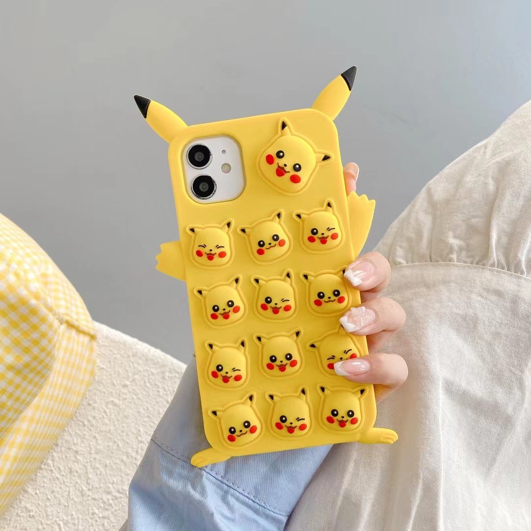 减压泡泡手机壳皮卡丘硅胶保护套 iPhone系列 手机壳 灭鼠先锋详情图9