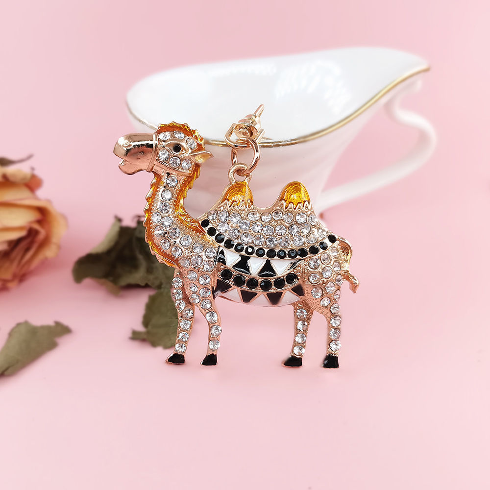 Diamond alloy camel keychain series 1