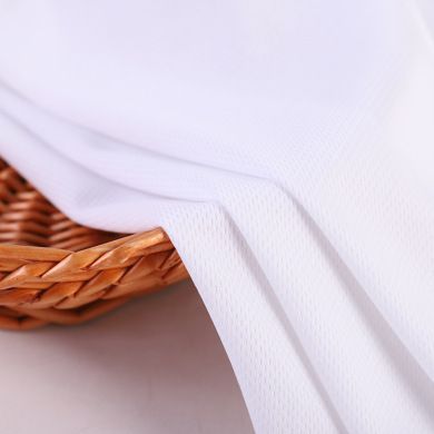 Manufacturers stock 130-140g polyester hygroscopic bird's eye net fabric polyester sports T-shirt fabric knitted bird's eye cloth