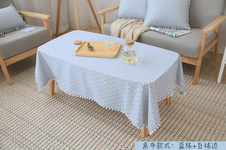 名杨织秀布艺餐桌台布长方形现代简约茶几桌布盖巾多用途混纺桌布详情图10