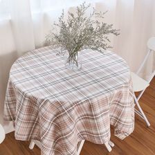 桌布布艺餐桌布简约田园格子茶几布长方形台布正方形餐厅客厅桌垫