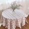 桌布布艺餐桌布简约田园格子茶几布长方形台布正方形餐厅客厅桌垫图