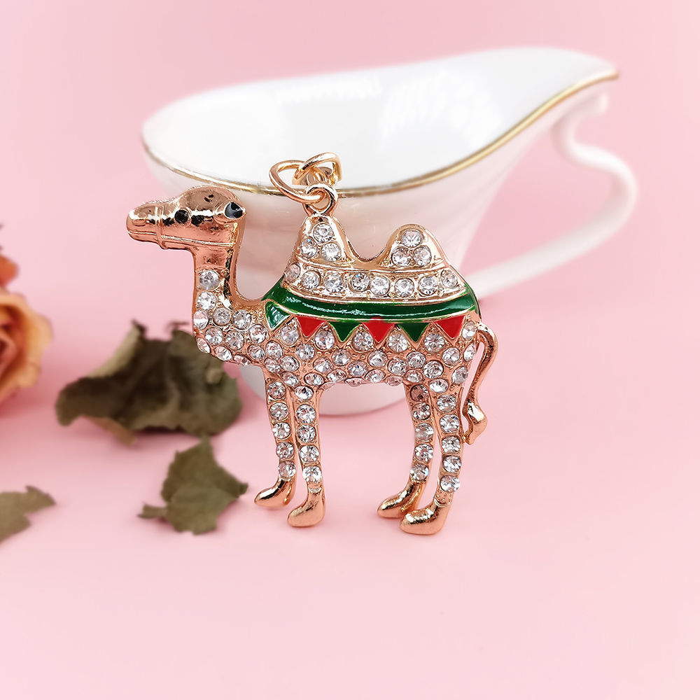 Diamond alloy camel keychain series 7