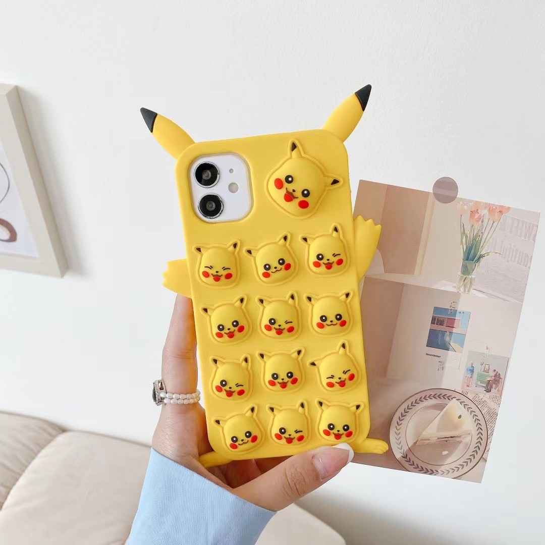 减压泡泡手机壳皮卡丘硅胶保护套 iPhone系列 手机壳 灭鼠先锋详情图4