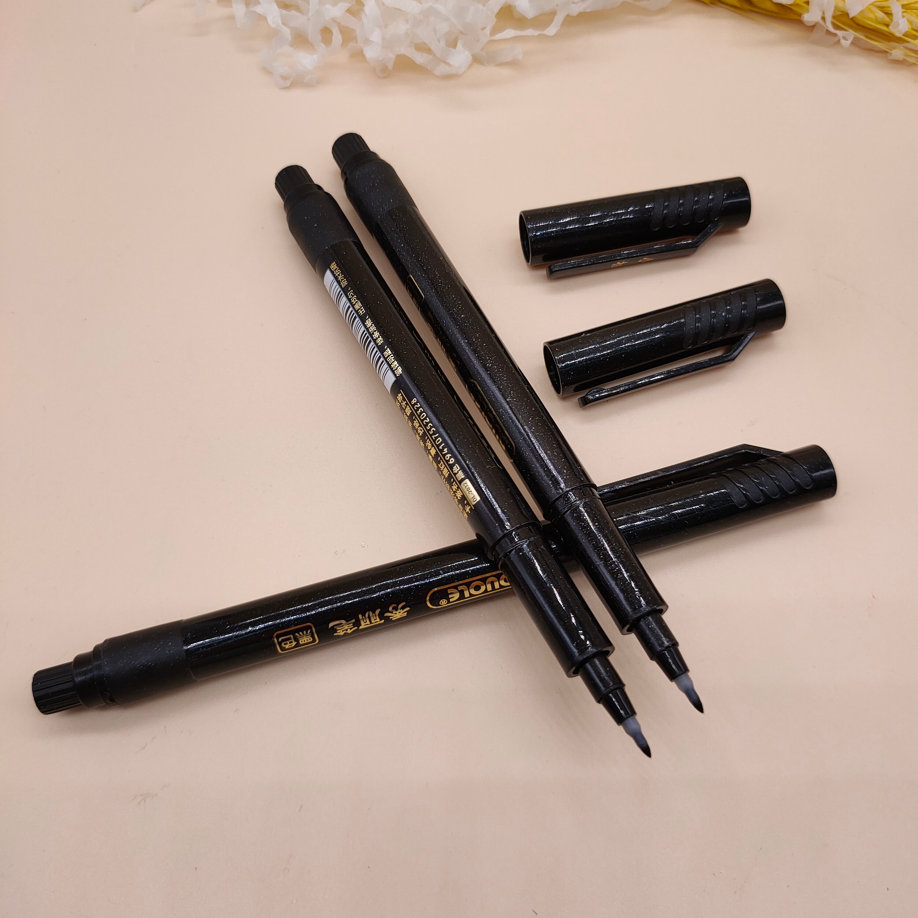 秀丽笔 书法笔 大楷 中楷 小楷 签到笔 签名笔 抄经笔 可加墨黑色详情图8