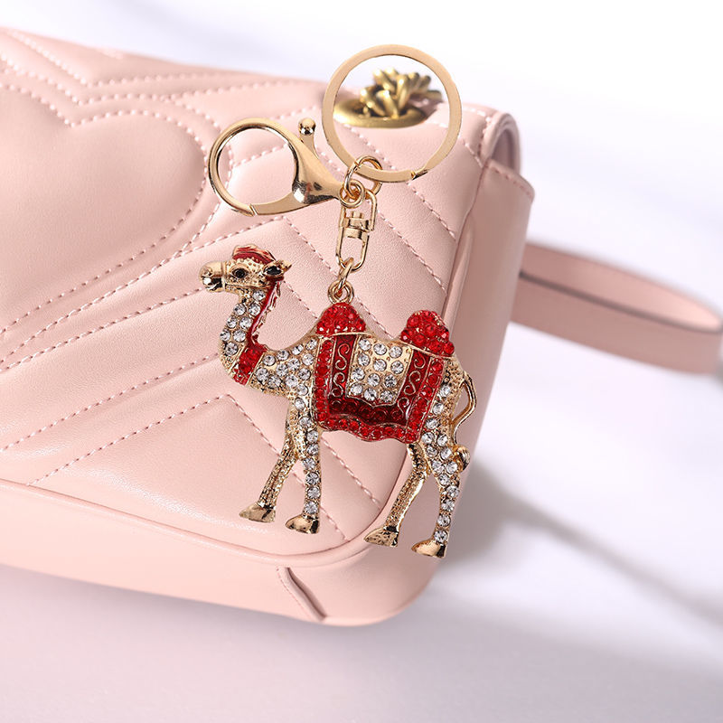 Diamond alloy camel keychain series 14