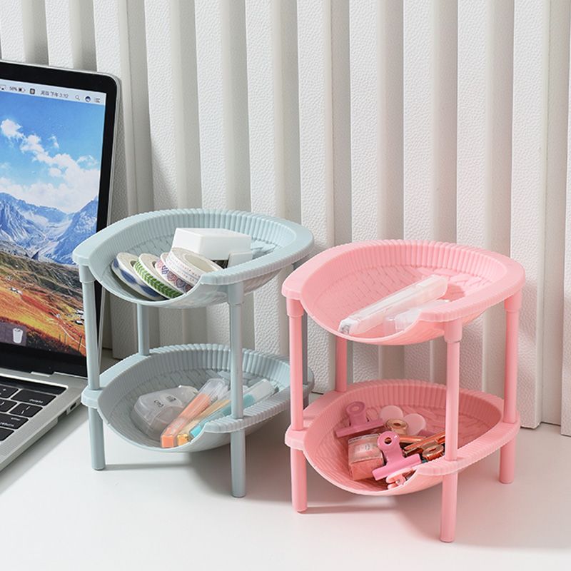 Double-layer storage and organization rack, bathroom and kitchen storage rack, student dormitory bookshelf, cosmetics desktop storage rack Application Scenario