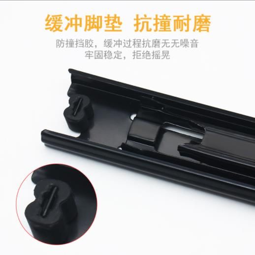 Silent three-section drawer slide rail, ordinary buffer ball slide rail, cabinet damping three-fold slide rail track Application Scenario