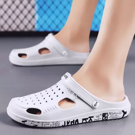 Thick-soled clogs, anti-slip half-toe, summer beach ins trendy women's slippers 84