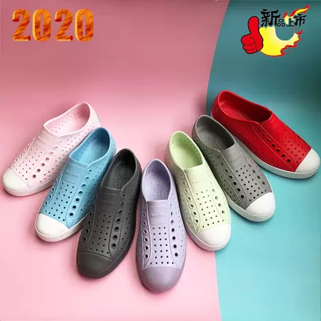 Summer beach crocs, anti-slip, breathable, fashionable and hollowed-out Korean style couple garden shoes, men's flip-flops 104