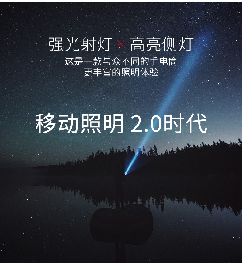 516USB充电小电筒伸缩调焦强光LED手电筒迷你便携COB侧光灯电筒详情图4