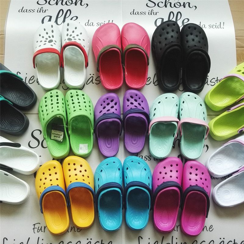 Thick-soled clogs, anti-slip half-toe, summer beach ins trendy women's slippers 45
