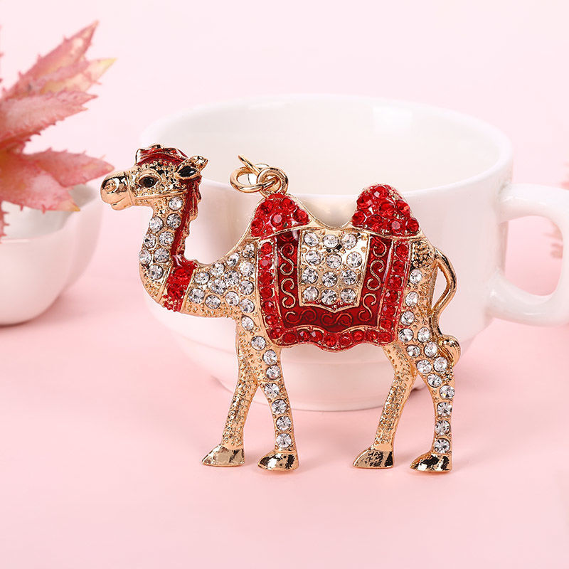 Diamond alloy camel keychain series 13