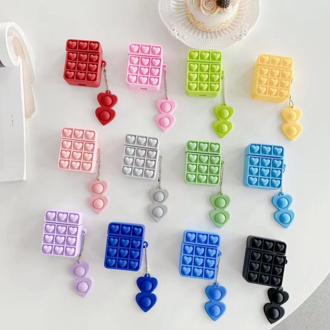 减压泡泡蓝牙耳机硅胶保护套 AirPods二代三代耳机套 灭鼠先锋