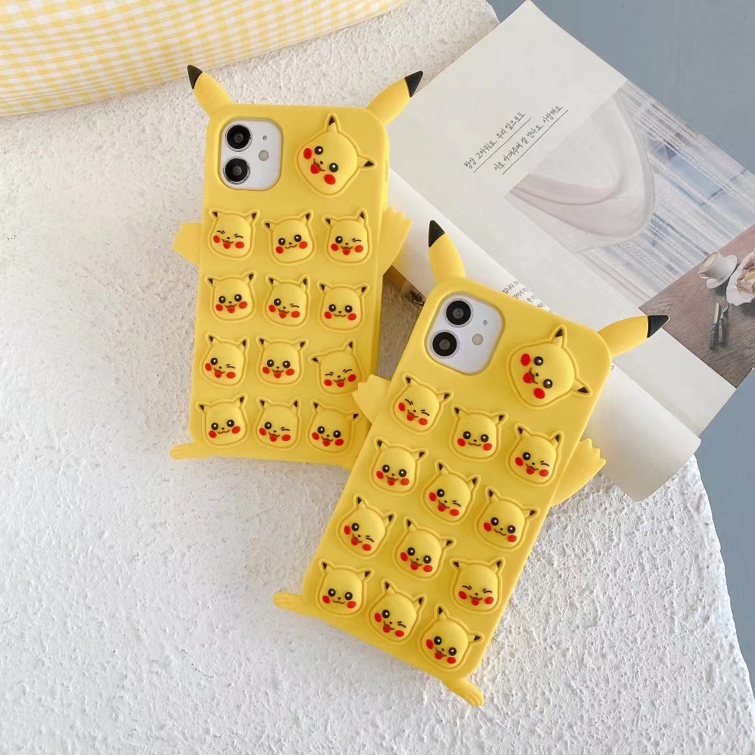 减压泡泡手机壳皮卡丘硅胶保护套 iPhone系列 手机壳 灭鼠先锋详情图2