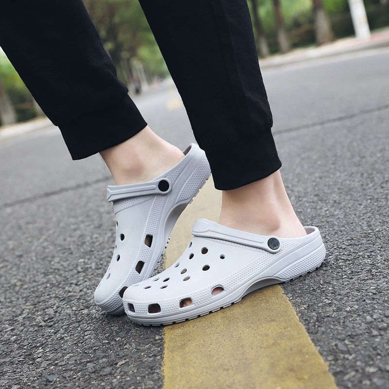 Thick-soled clogs, anti-slip half-toe, summer beach ins trendy women's slippers 56