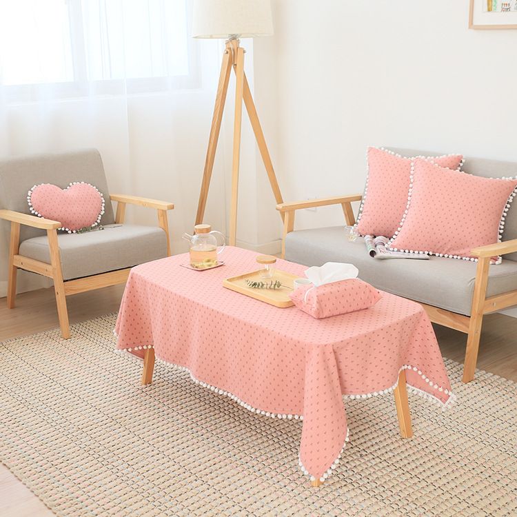 桌布 布艺白底实物图