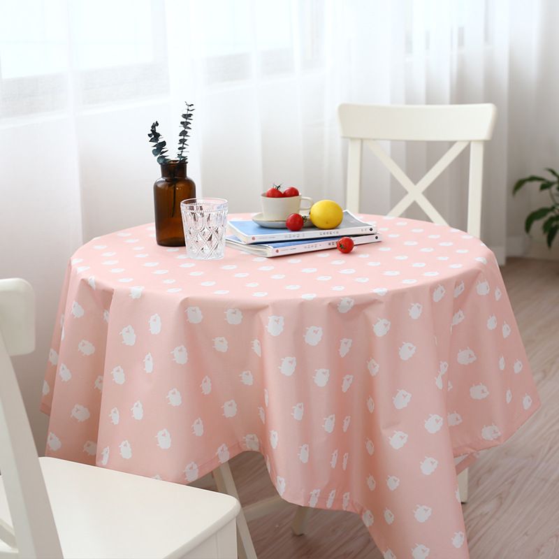 名杨织秀防水卷边桌布现代简约多尺寸长方形桌布台布小清新茶几布图