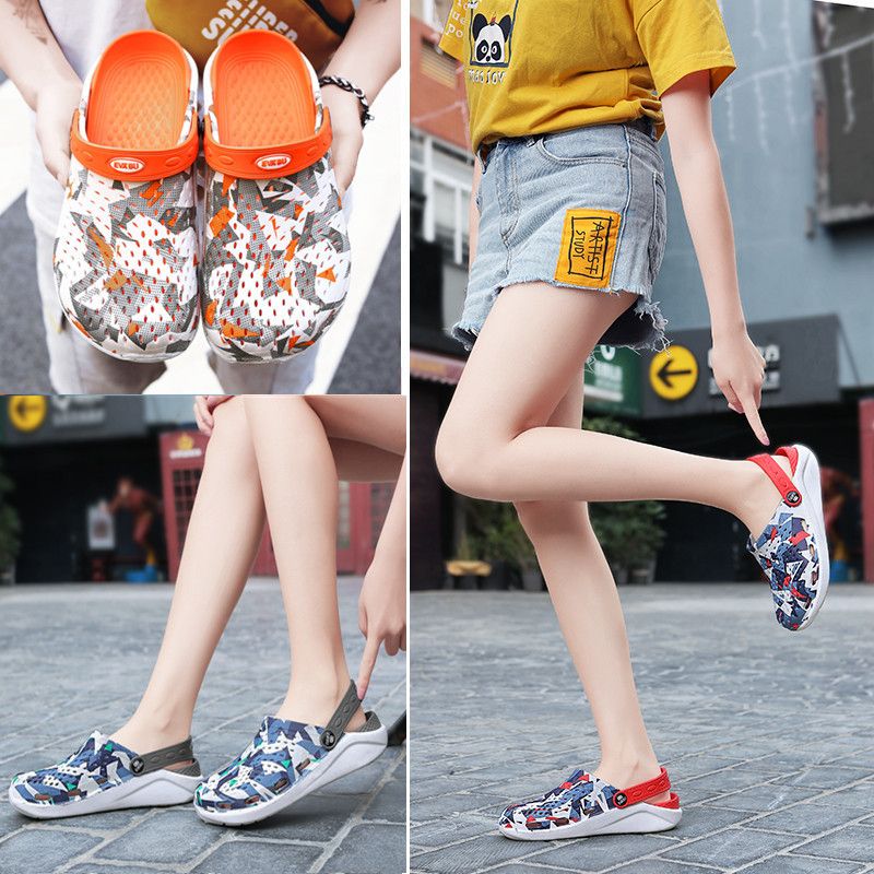 Thick-soled clogs, anti-slip half-toe, summer beach ins trendy women's slippers 61
