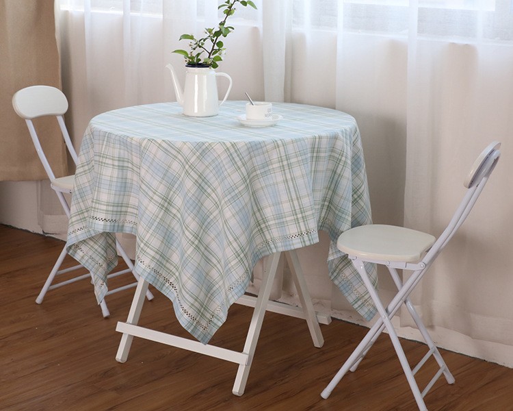 桌布布艺餐桌布简约田园格子茶几布长方形台布正方形餐厅客厅桌垫详情图4
