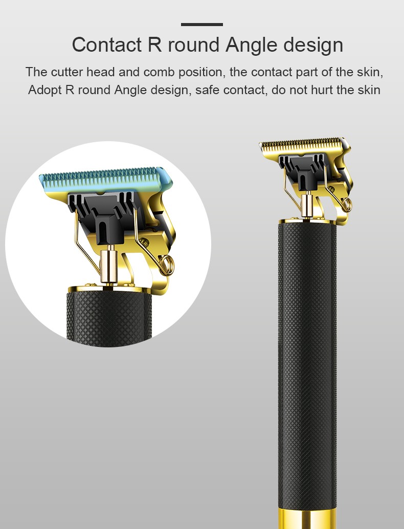 Daling DL-1072 Hair Clipper Engraving Clipper 0-scale grid pattern metal tube body bald clipper detail image 6