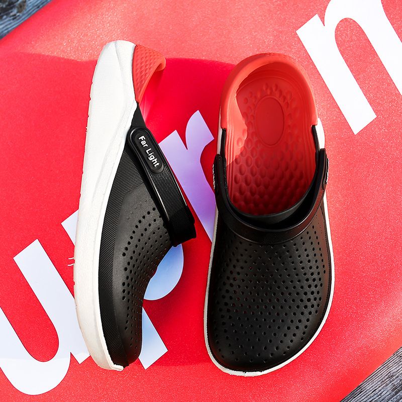 Thick-soled clogs, anti-slip half-toe, summer beach ins trendy women's slippers 53