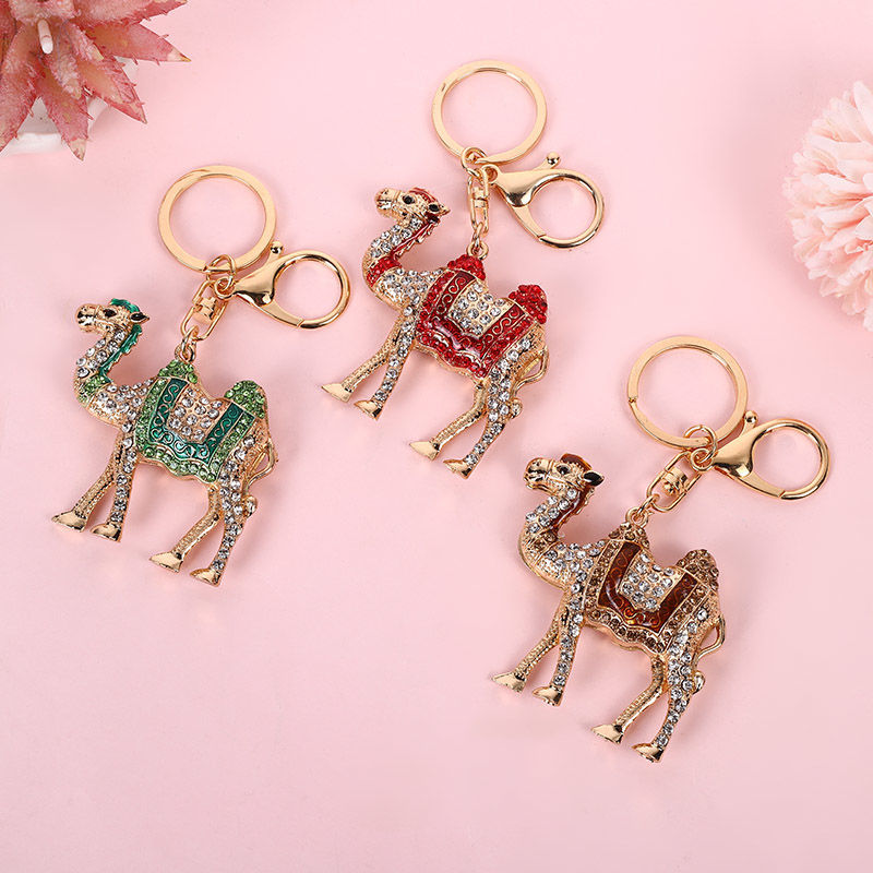 Diamond alloy camel keychain series 15