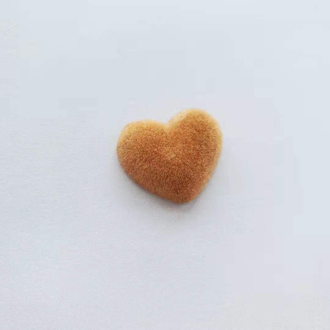 DIY handcrafted jewelry accessories for autumn and winter, plush heart-shaped bead pendants, earrings and earrings materials detail image 7