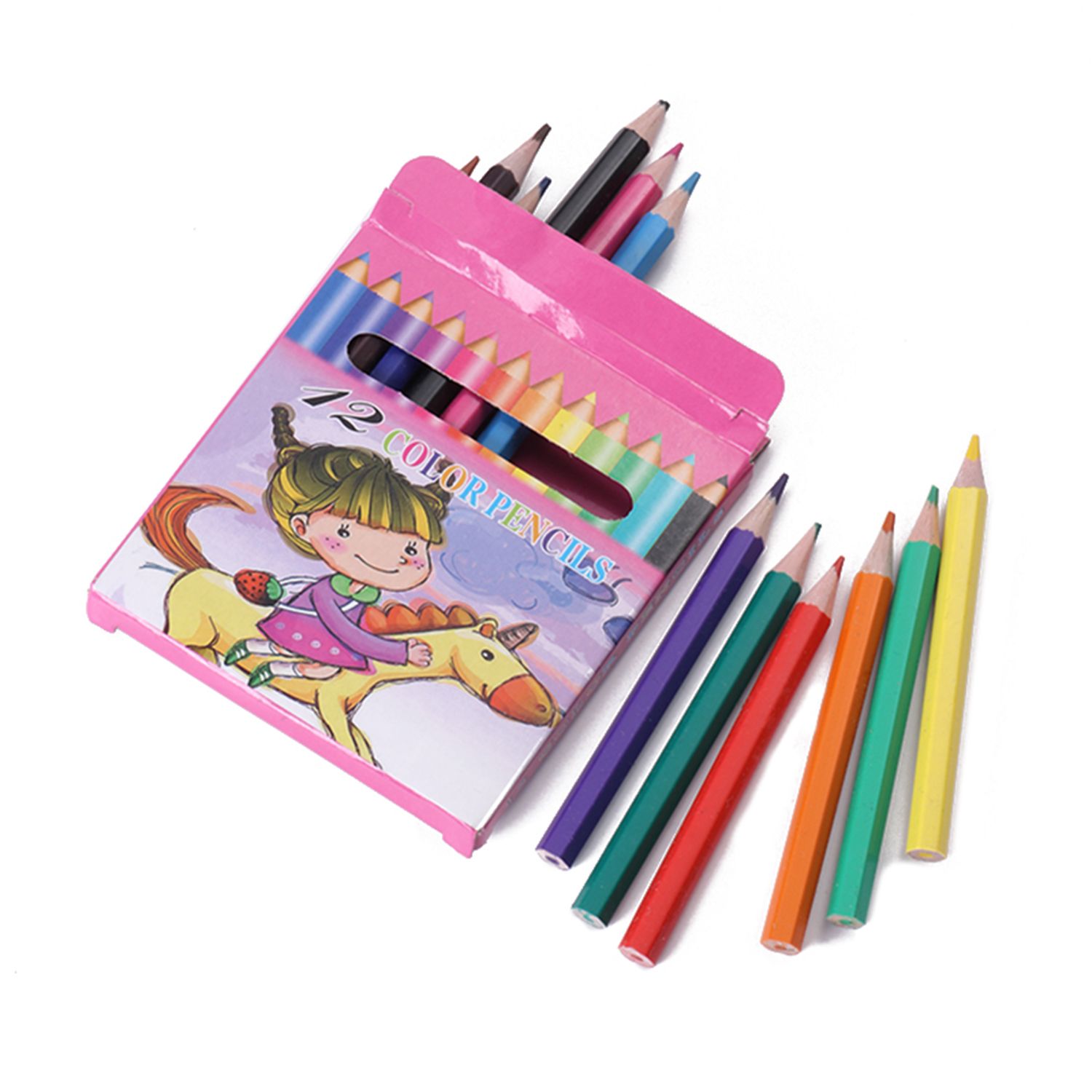 Short 12 color pencil Free color pencil