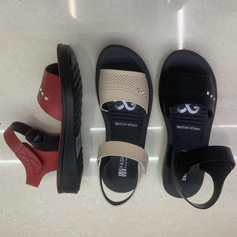 Sandals, fashionable mom shoes, low, medium and high heels, slope root, comfortable, skin-friendly and lightweight women's shoes, summer outdoor sandals. 44413-14 Contact for price change. Welcome to place an order