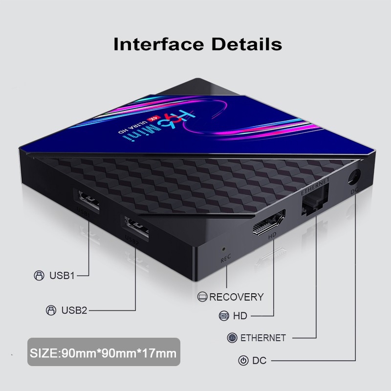 H96 mini v8 RK3228A 1GB 8GB Android 10.0 Player Foreign Trade Version detail image 1