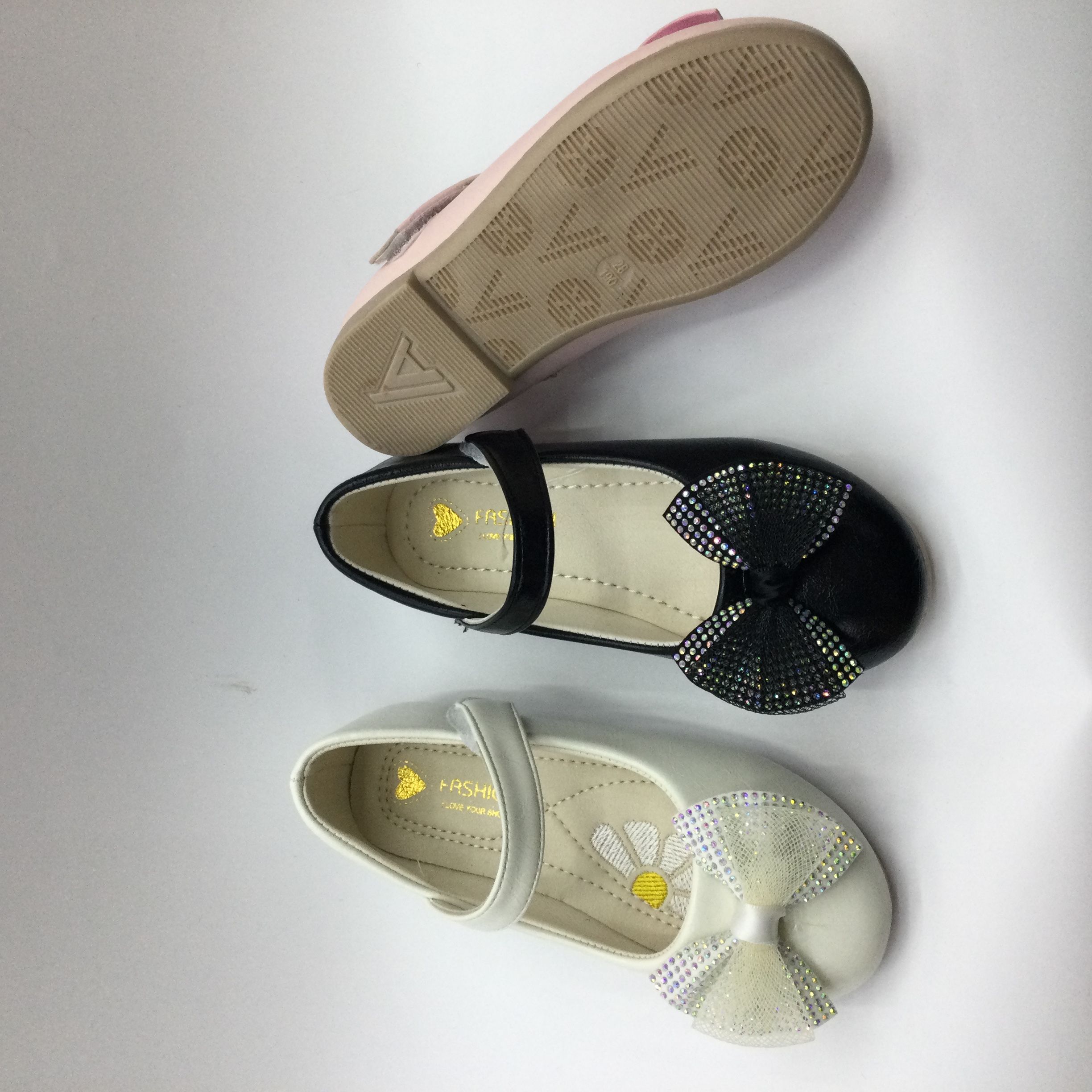 43278（外贸批发）春秋季女童中小童26-30码时尚公主鞋小皮鞋可爱百搭儿童时尚百搭皮鞋外贸批发16Y13