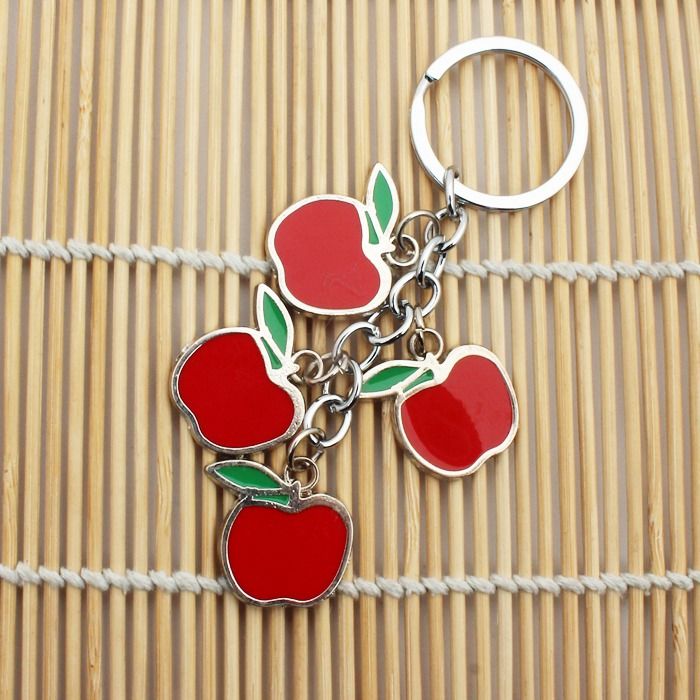 A string of three apples keychain series 3