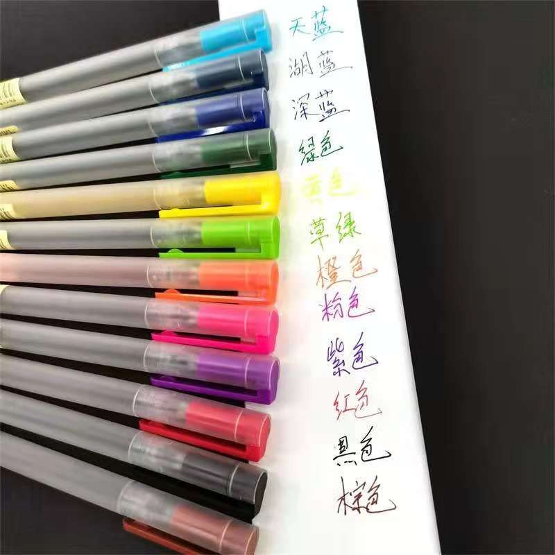 Colored gel pen set, 0.5mm outlining pen, student notebook pen, key point marking pen pic 2