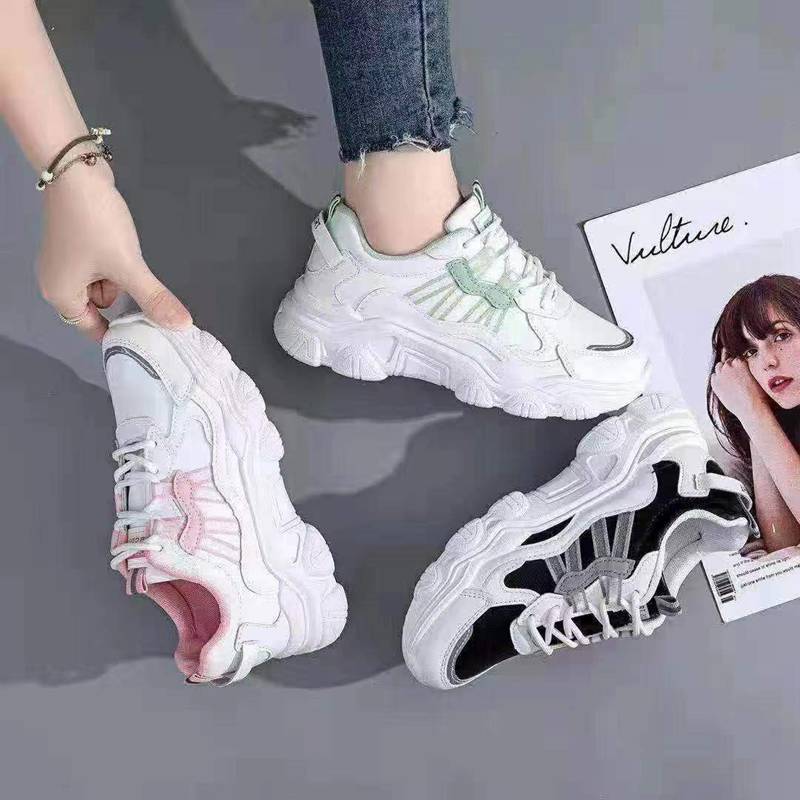 透气潮流飞织休闲运动鞋系带多色减震增高鞋男鞋女鞋板鞋椰子鞋耐穿炫酷防滑鞋44227-1390