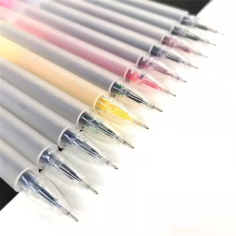 Colored gel pen set, 0.5mm outlining pen, student notebook pen, key point marking pen details Picture