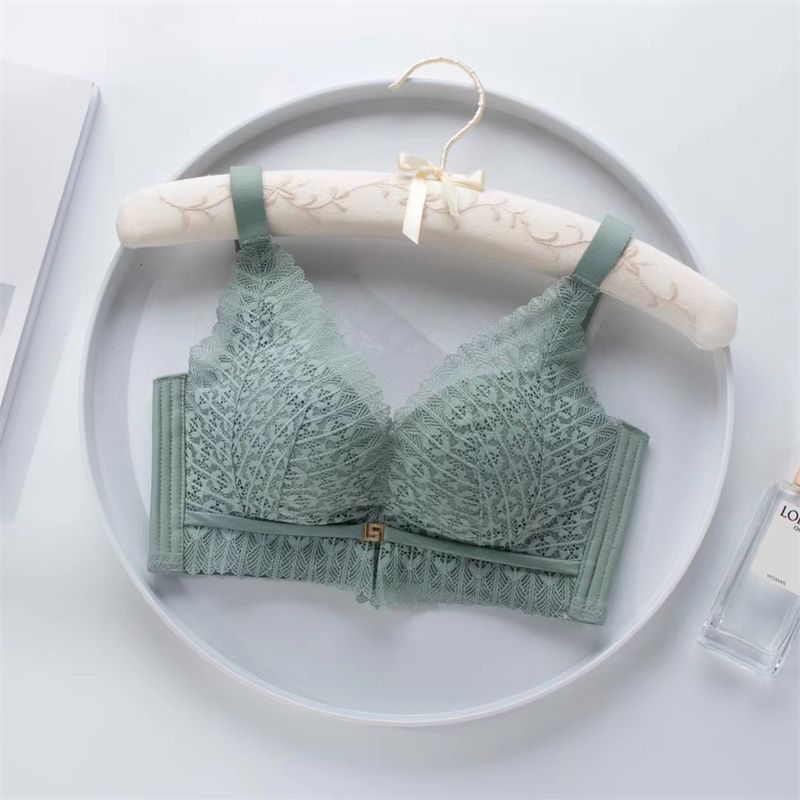 2023 Spring And Summer New Comfortable Underwire Underwear Lace Mesh Bra Women's Vest