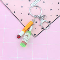 Simulation wine key chain series mix 6