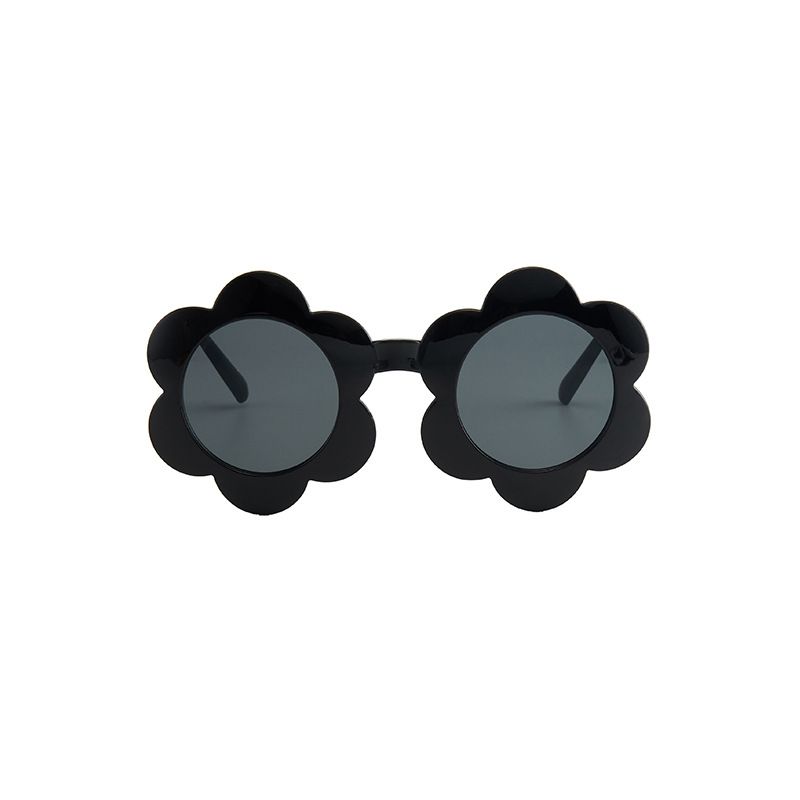 新款时尚花朵可爱儿童太阳镜潮流果冻色眼镜太阳花装饰墨镜2021详情图5