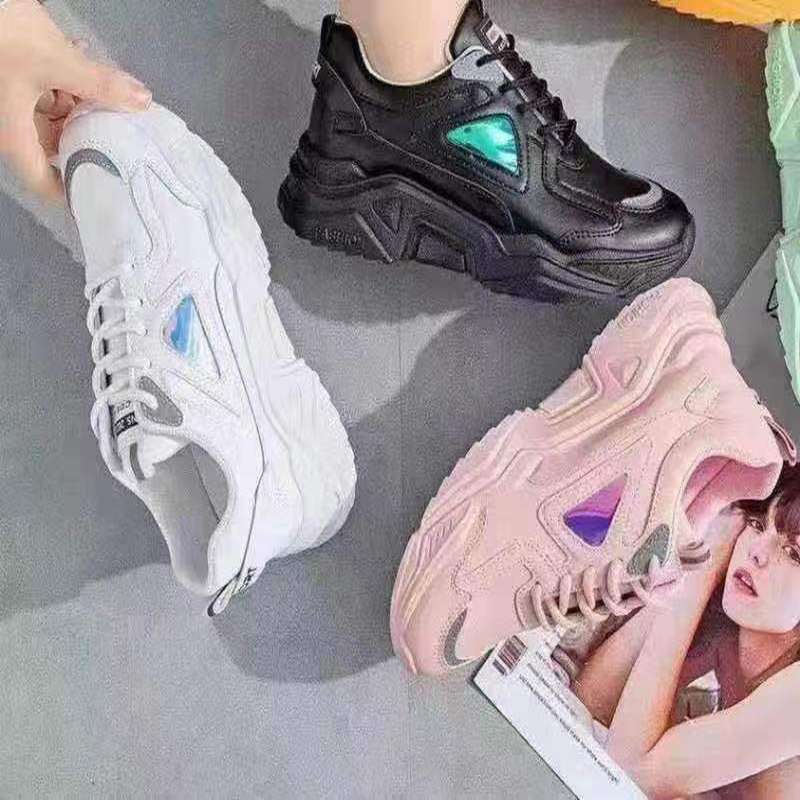 透气潮流飞织休闲运动鞋系带多色减震增高鞋男鞋女鞋板鞋椰子鞋耐穿炫酷防滑鞋44227-1381