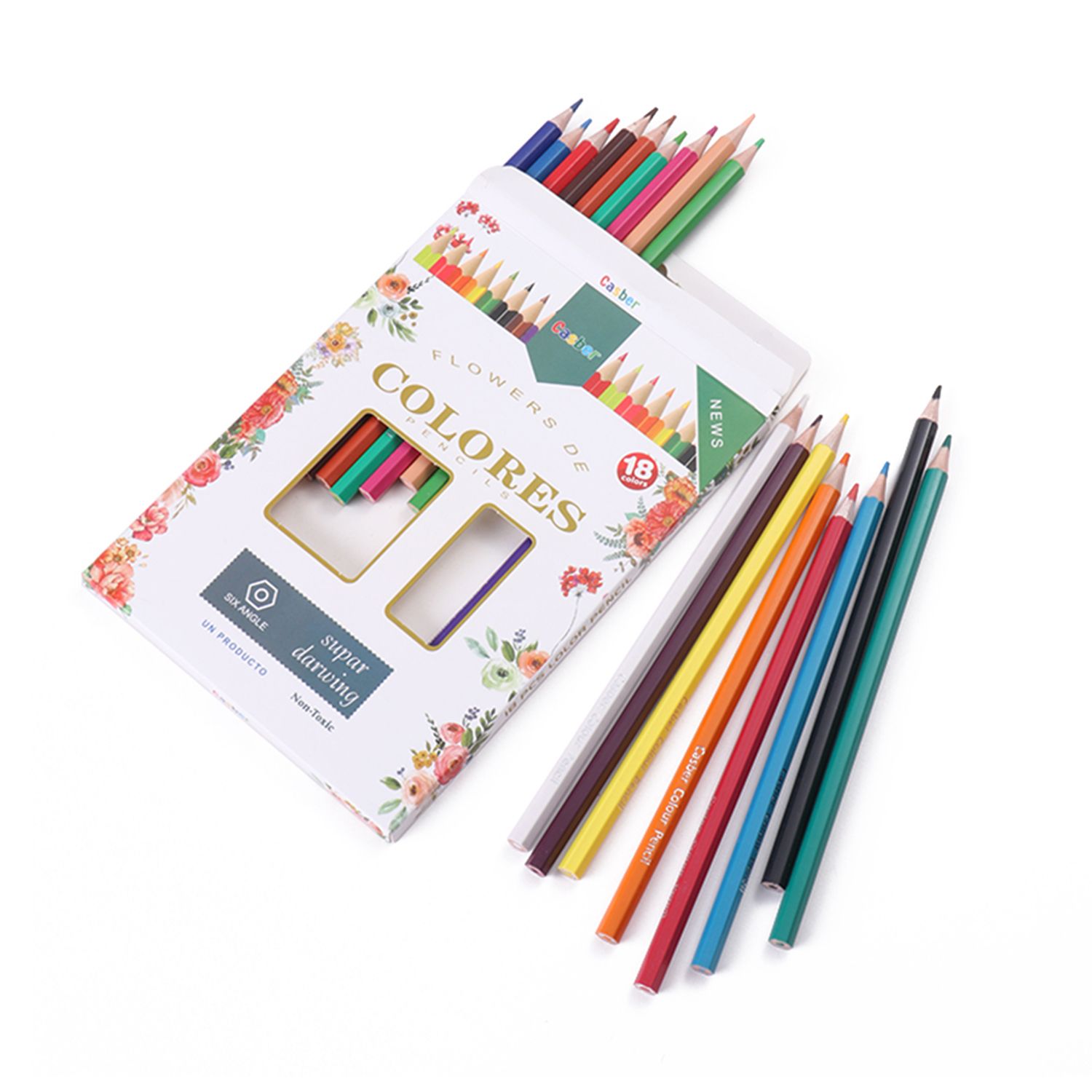 Fine box Color pencil drawing even strokes smooth drawing art pencil