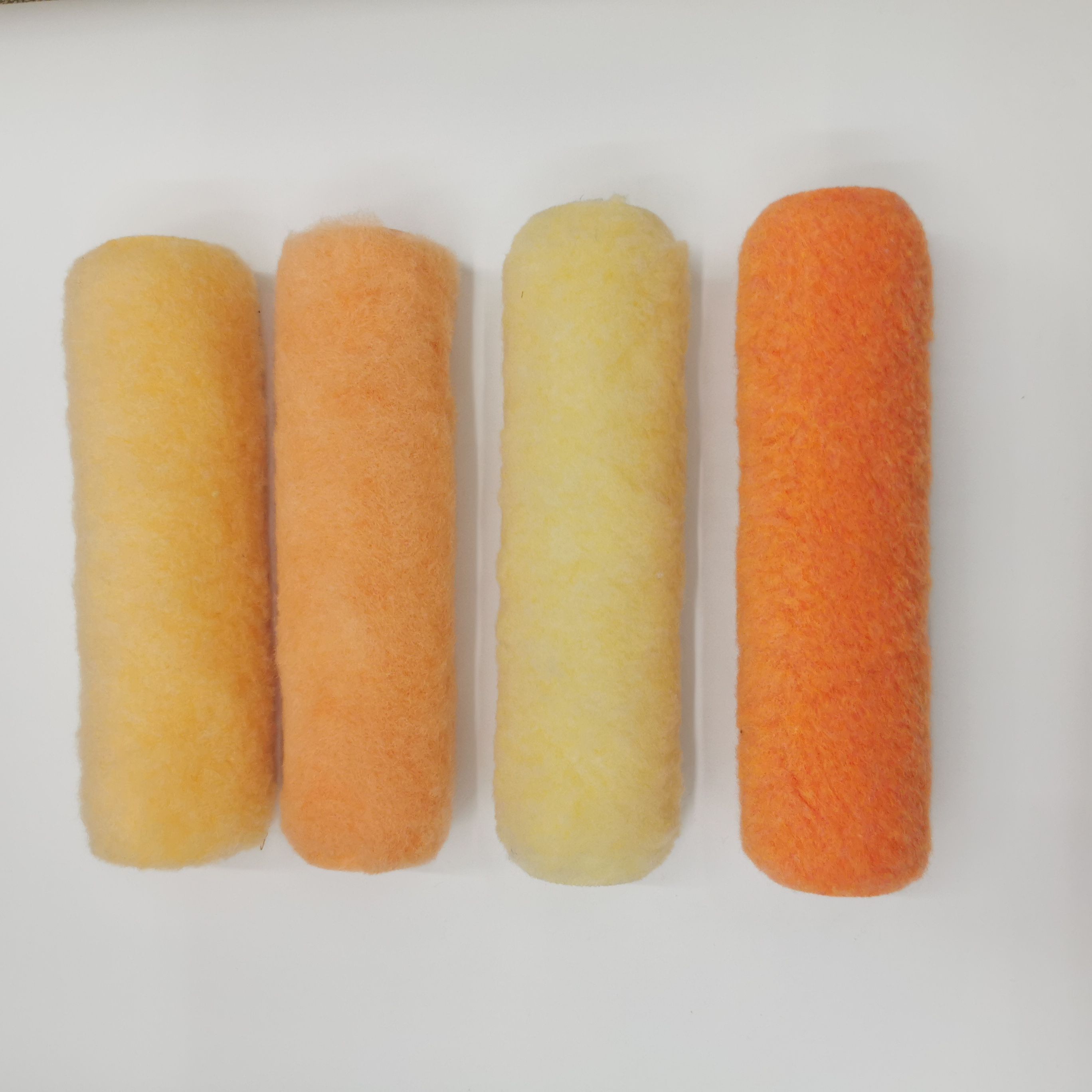 9-inch yellow, pink and blue chemical fiber 38mm diameter roller brush