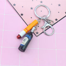 Simulation wine key chain series mix 8