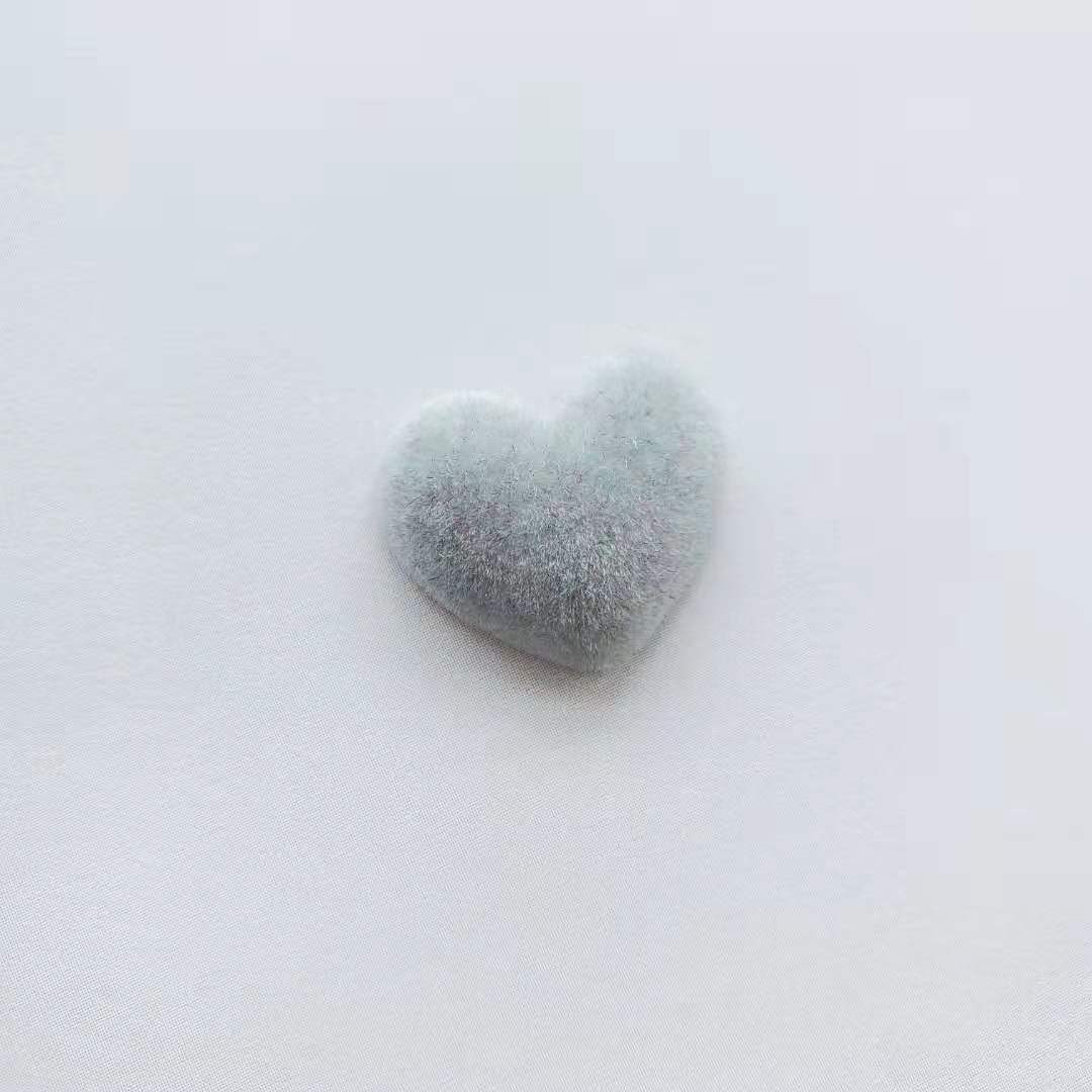 DIY handcrafted jewelry accessories for autumn and winter, plush heart-shaped bead pendants, earrings and earrings materials detail image 8